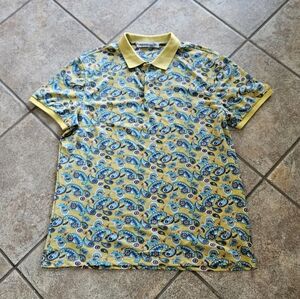 Etro Mens Polo Paisley Shirt Size 3XL